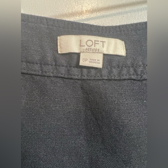 LOFT Petites Linen Wrap Skirt 0P - Picture 6 of 13